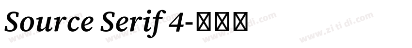 Source Serif 4字体转换